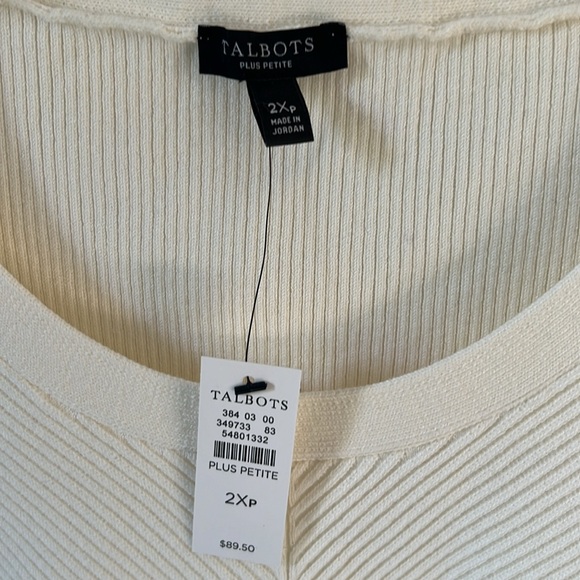 Talbots NWT light weight sweater 2XP - Picture 2 of 5